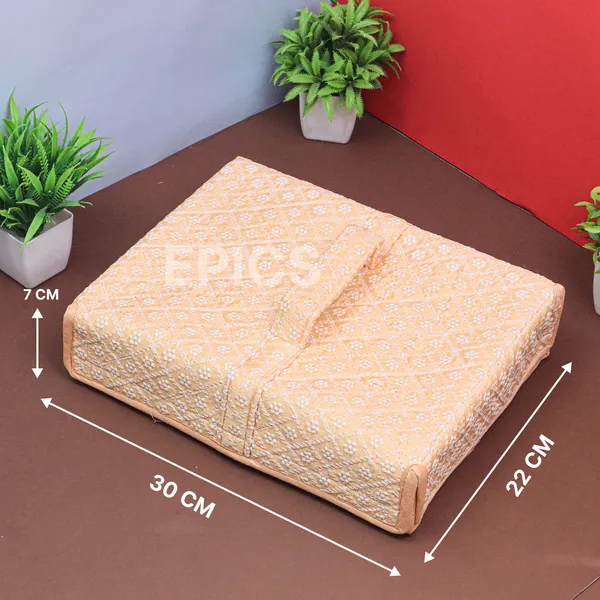 Epics Small Flower Design Jewellery Organiser bag | Travel Makeup Cosmetic Jewelry Storage organizer box for Bridal women Earrings Bracelet Necklace.