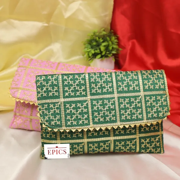 (Pack Of 10) Clutch for women, Traditional clutch for Wedding