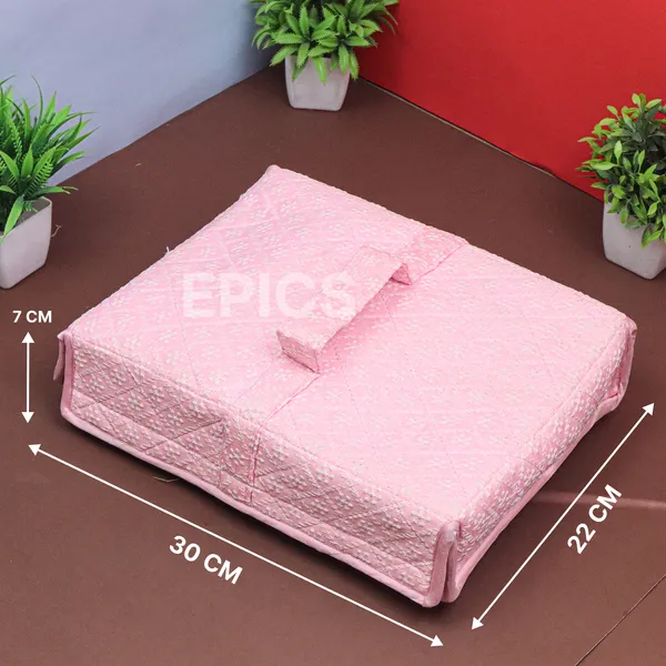 Epics Small Flower Design Jewellery Organiser bag | Travel Makeup Cosmetic Jewelry Storage organizer box for Bridal women Earrings Bracelet Necklace.