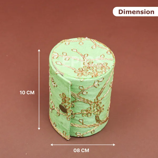 (Pack Of 8) Wooden Embroidery Designed Bangle Box(pack of 8 )