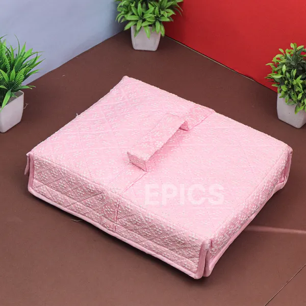 Epics Small Flower Design Jewellery Organiser bag | Travel Makeup Cosmetic Jewelry Storage organizer box for Bridal women Earrings Bracelet Necklace.