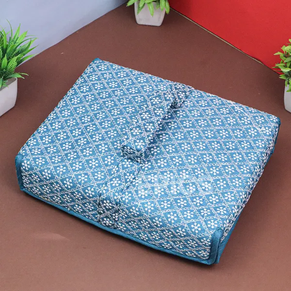 Epics Small Flower Design Jewellery Organiser bag | Travel Makeup Cosmetic Jewelry Storage organizer box for Bridal women Earrings Bracelet Necklace.