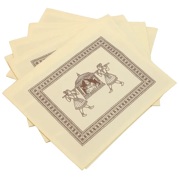 (Pack of 10) Bow Design Dulhan Doli Printed With Top Transparent Non-woven Single Saree