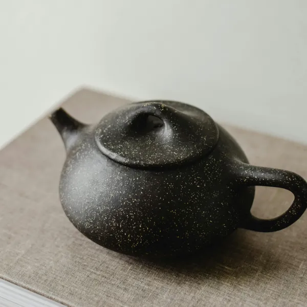Black Stone Tea Pot