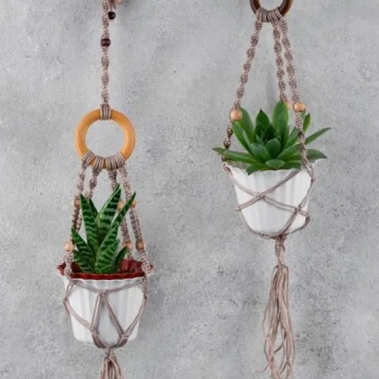 Handmade planter stand wall hanging