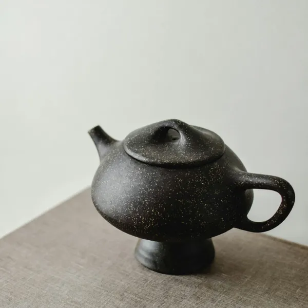 Black Stone Tea Pot