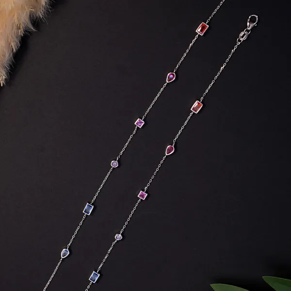 Italian Colour Stone Anklet