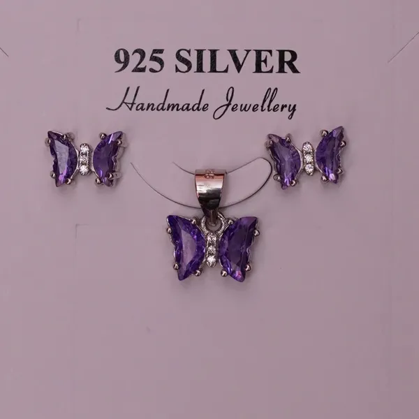 Dreamy Butterfly  purple Pandentset