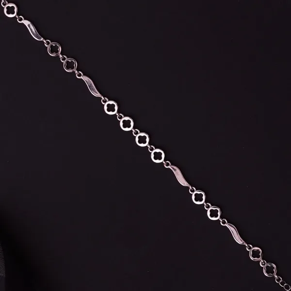 Moonlit Waves Silver Bracelet