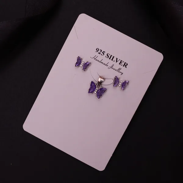 Dreamy Butterfly  purple Pandentset