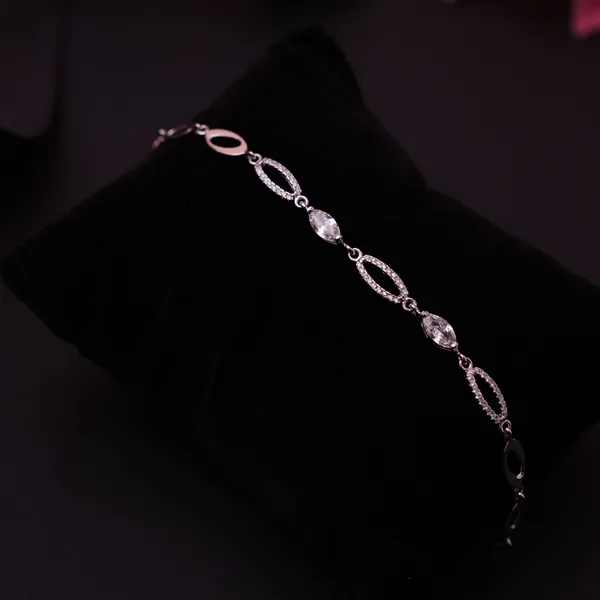 Chic Cutout Silver Bracelet