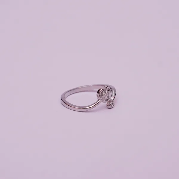 925 Sterling Silver Adjustable Delicate Design Ring