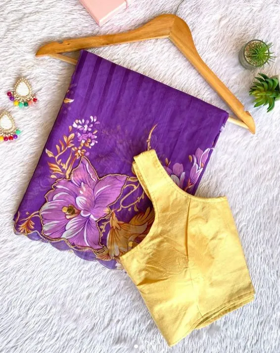 Floral Organza sarees