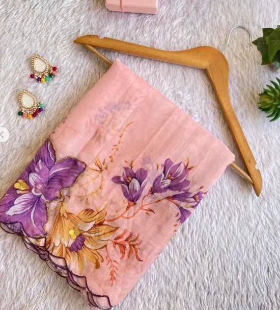 Floral Organza sarees